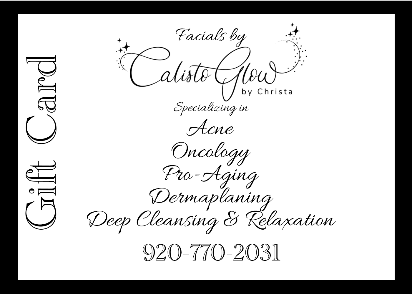 Spa/Facial E-Gift Card